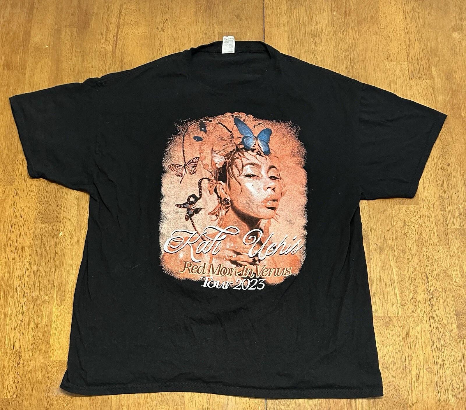 Kali Uchis 2023 Tour T Shirt XL Rap Tee Red Moon In Venus L