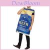 Costume Birra in Lattina di Halloween per Adulti con Fantasia Stampata Perfetto per Feste a Tema
