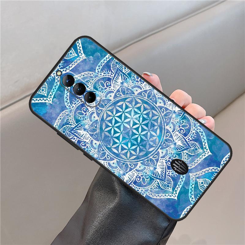 Flower Life In Lotus Pastel Golds Case For ZTE Nubia Red Magic 11 10 9 8 8S 9S 10S Pro Plus 6S 7S 6 7 For RedMagic 10 Air Cover