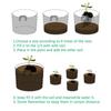 Breathable DIY Garden Pouch Vegetable Potato Root Container Plant Pots Grow Bag Flower Planter