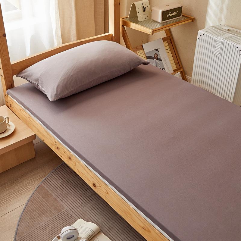 Class A 100% Cotton Zippered Mattress Protector for Student Dormitory - Single Bed, Dustproof Pure Cotton Cover.