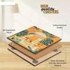 Leather Coasters - Tea Coaster - Dining Table Decor Accessories - Coster Set For Dining Table For Hot Pots - Coasters For Cups Set Of 6
