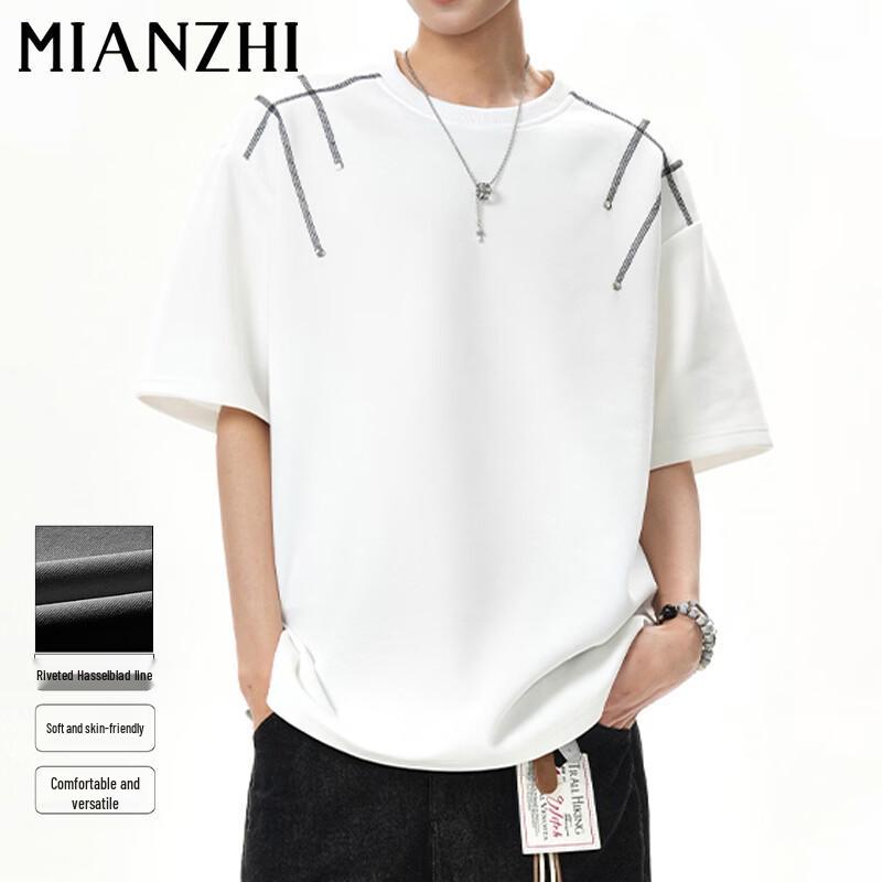 

Cotton Blend American Style Loose Fit T-Shirt XL