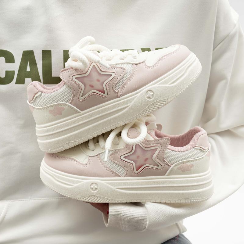 Spring new high-value low-top platform casual shoes student star board shoes 38