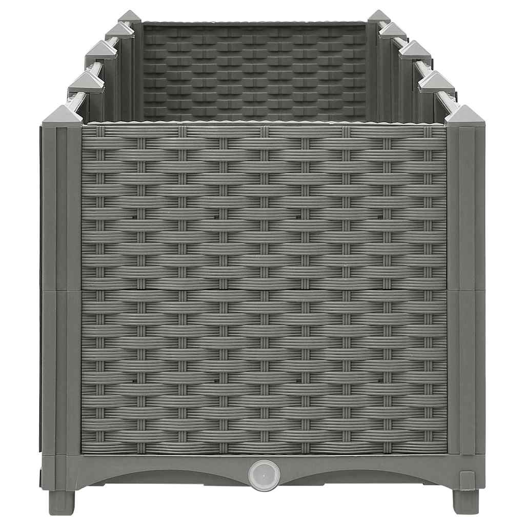 Vidaxl Fioriera Rialzata, 160X40X38 Cm, Polipropilene