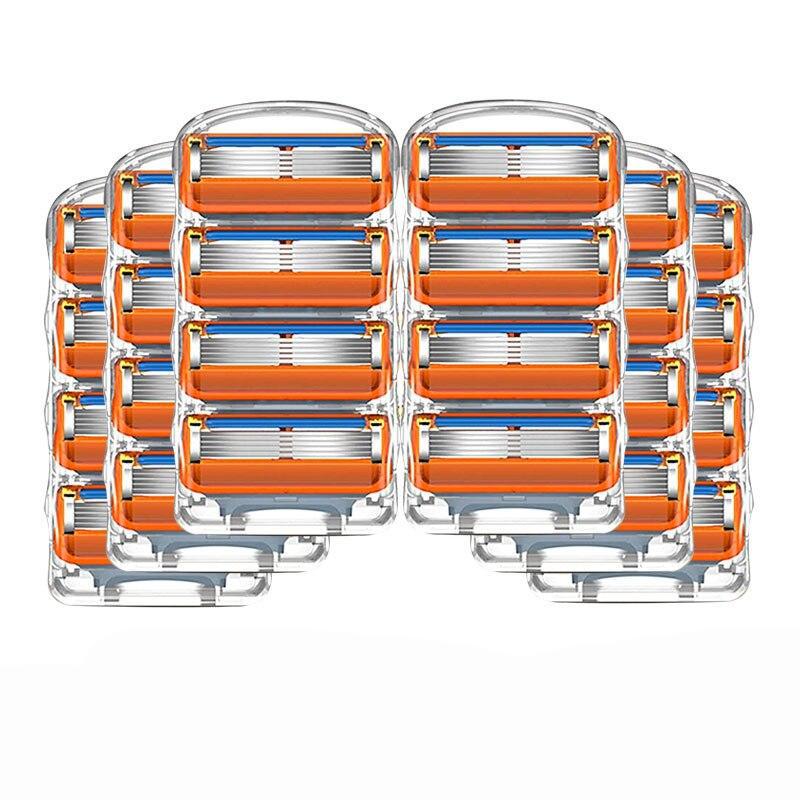 Razor Blades Shaving 5 Face Shaver Case for Men Replacemet Razor Heads Set Shave Blades for Men Best Gifts