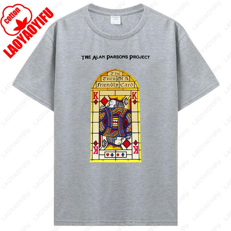 ZheXiong TEE Alan Parsons Project Zet je Vriendelijke Kaart aan Grafische T-shirts Zomer Dames Heren Mode Vintage Cool katoen Camisetas Tops T-shirts L