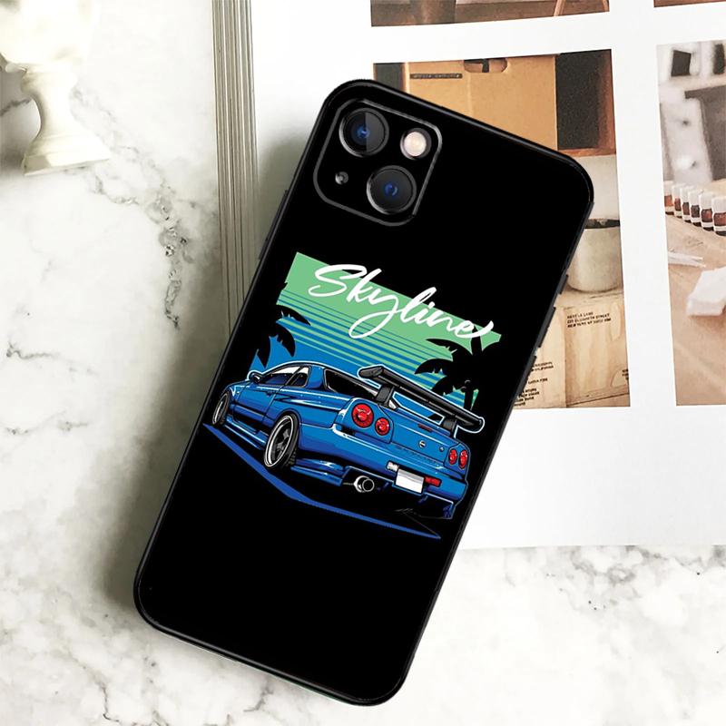 Skyline Gtr R32 Case For iPhone 11 12 13 14 15 16 Pro Max Plus 12 13 Mini X XR XS Max 7 8 Cover Coque