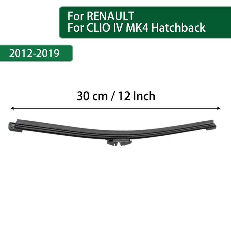 12 Inch For RENAULT CLIO IV MK4 Hatchback 2012-2015- Rear Wiper Blade Arm Set Rear Window Windshield