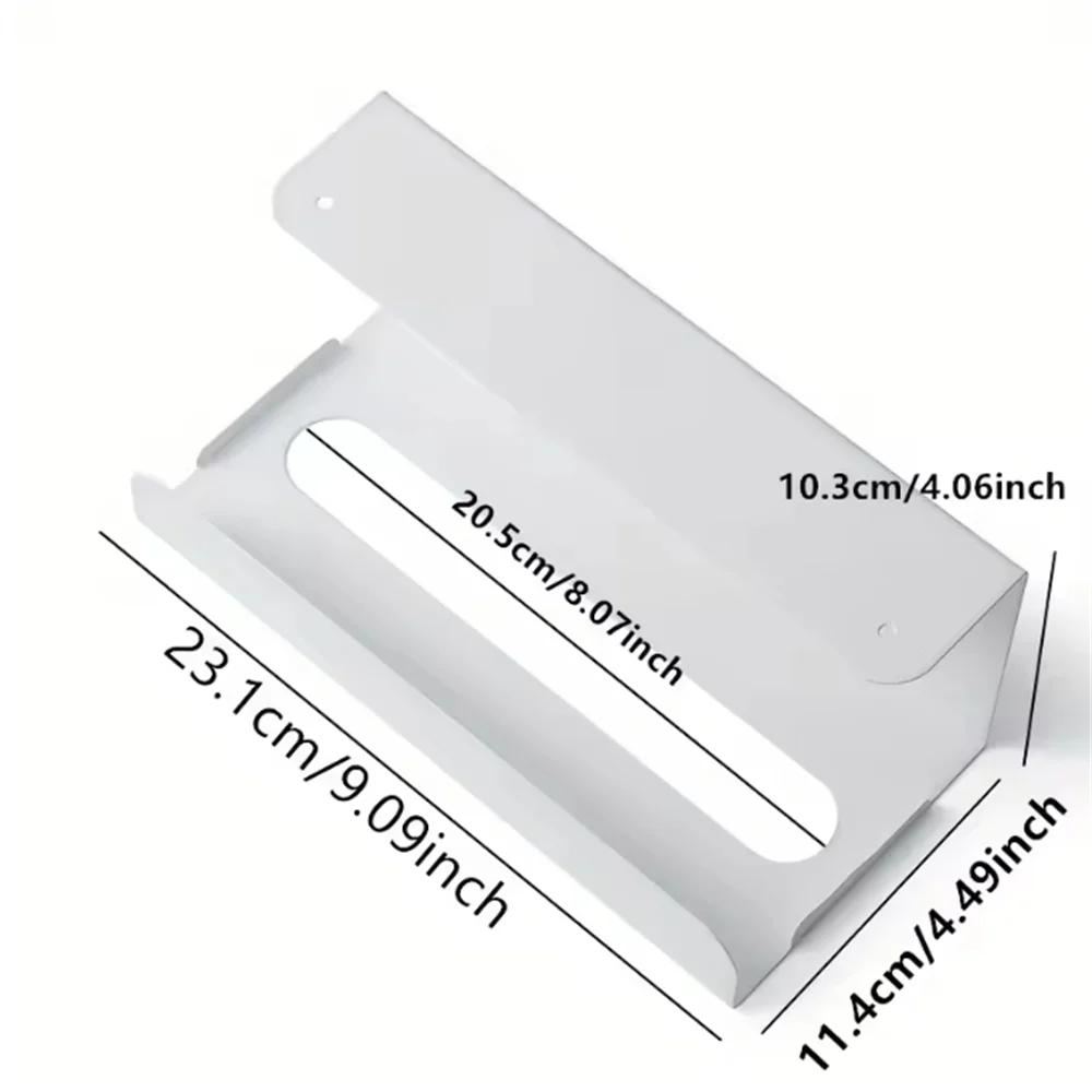 

1/2pcs Kitchen tissue holder, no punching iron paper holder, household napkin hanger, cabinet, drawer, wall mounted