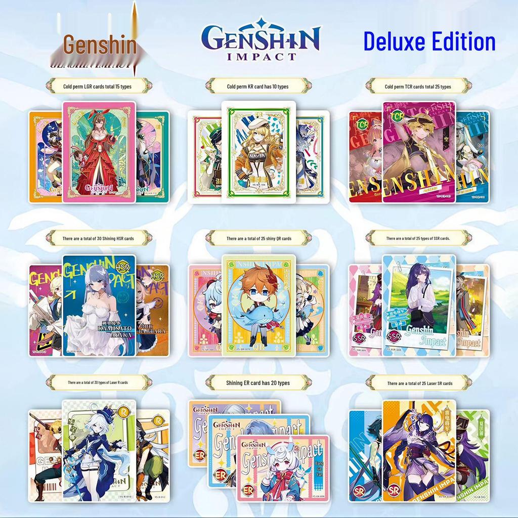 Genshin Impact Deluxe Edition Cold Foil Cards - Original Classic Version