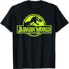 Camiseta Jurassic World Logo Clássico Verde Neon