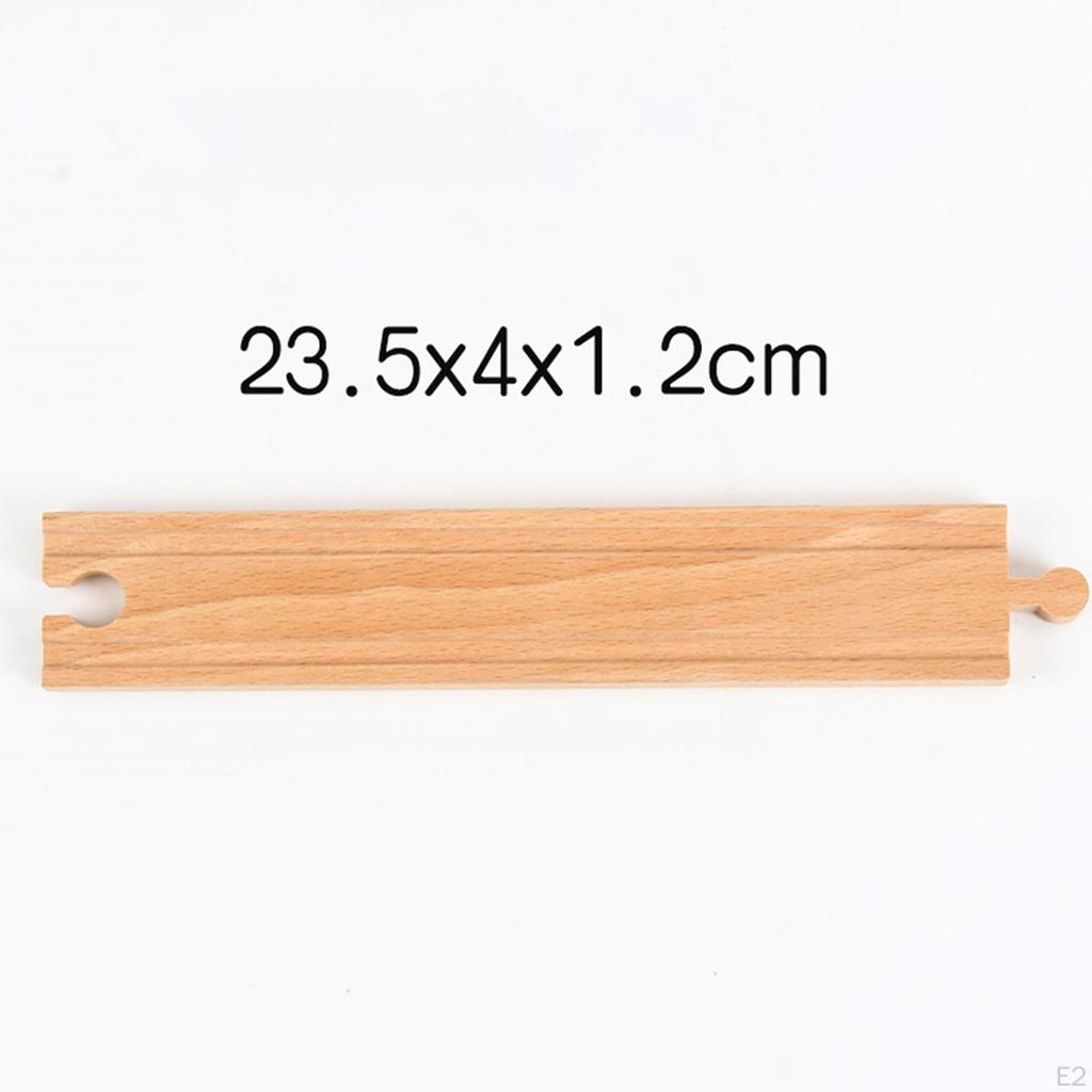 Rockery Train Cave Tunnel Model Straight Wooden Tracks Expansion DIY Track Connectors for