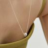 LUNNE Silver 925 8mm Ball Drop Long Necklace #LSN57