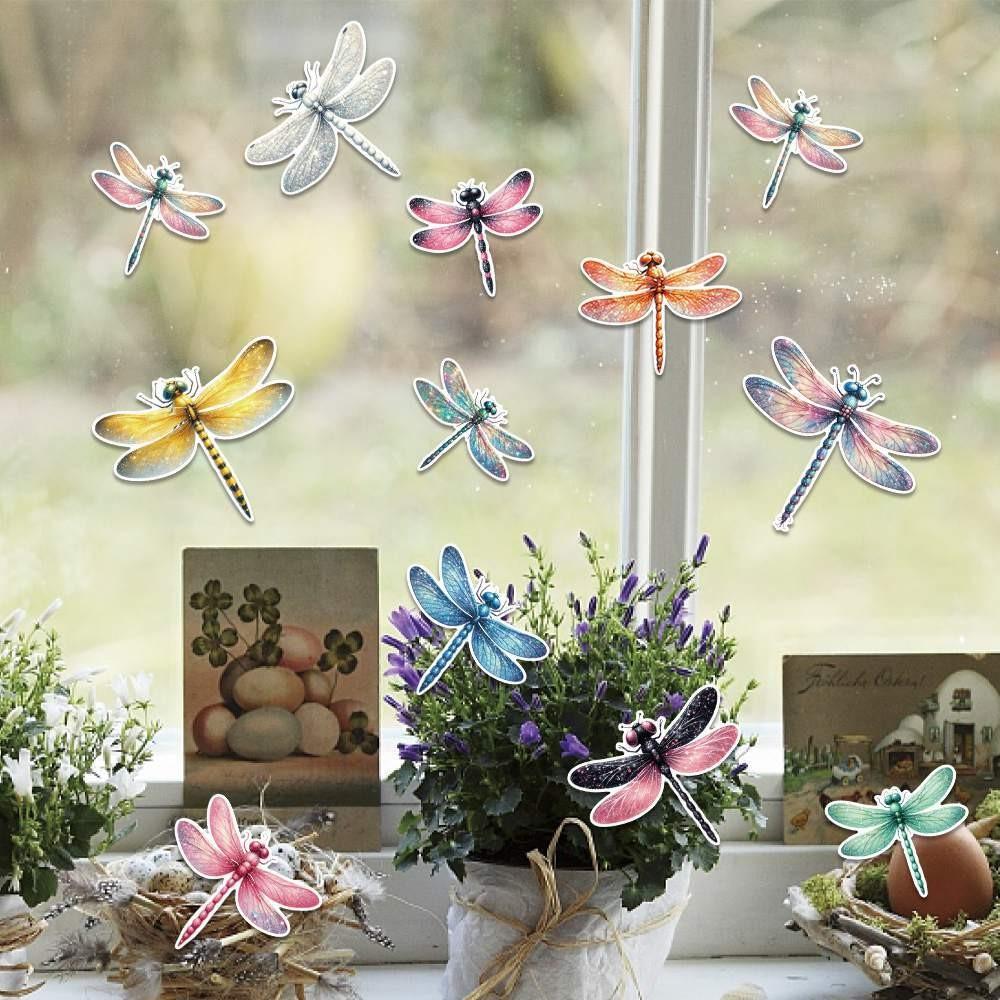 Spring Insect Birthday Theme Wall Stickers With Dragonfly Designs For Party Kids