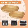 200 SZTUK Papier Olejowy Jednorazowy Papier do Frytownicy Powietrznej Papier do Pieczenia Podkładka Papierowa do Frytownicy Powietrznej Papier Pergaminowy do Frytownicy Powietrznej Kuchenki Mikrofalowej