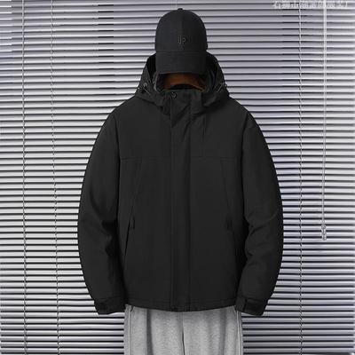 Gepolsterte Herren-Dicke Fleece-Baumwolljacke, wind- und wasserdichte Graphen-Innenpolsterjacke für Paare