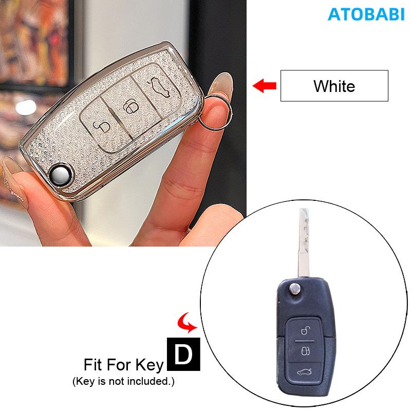 Crystal Style Tpu Car Key Cover Case Bag For Ford Focus Mondeo Galaxy S-Max C-Max Fusion Fiesta Explorer Expedition Mustang Edge