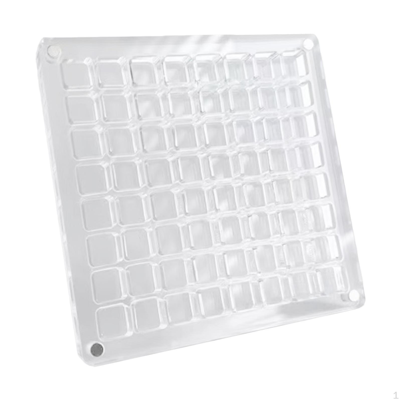 

Акриловая коробка для хранения ракушек, стразов для ногтей, съемная крышка, независимые ювелирные изделия 64 Grids