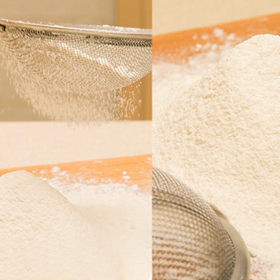 Rostfritt stål Handhållen Sil Screen Mesh Oljesikt Mjöl Durkslag Sifter
