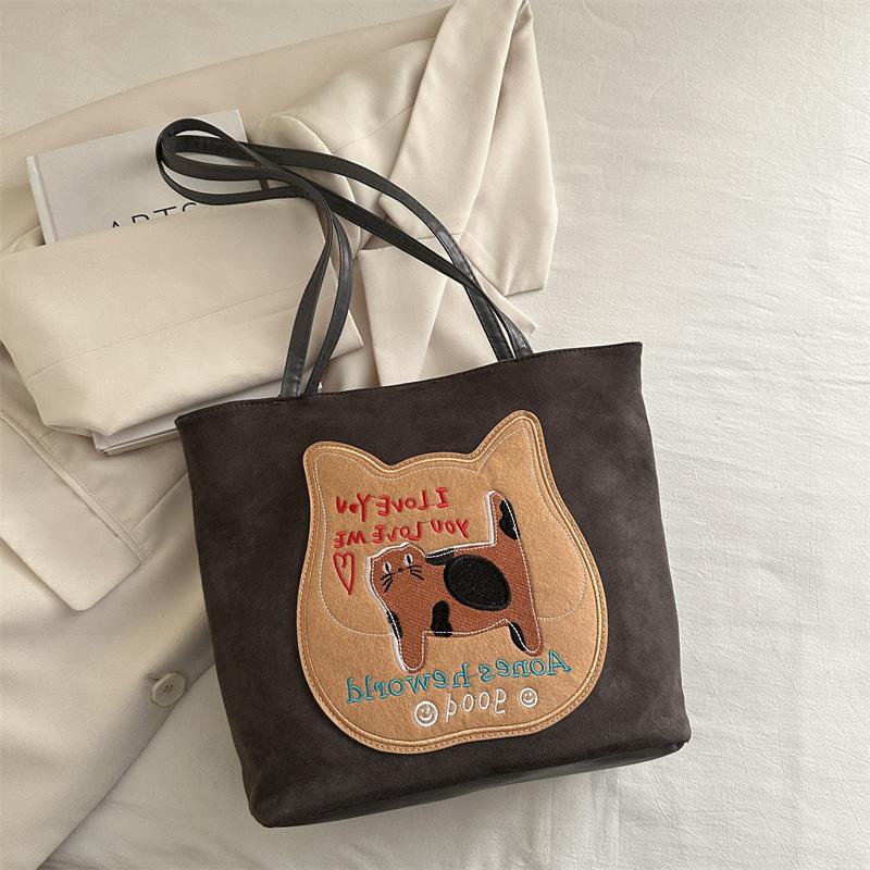 Рюкзак-сумка Biscuit cat женская весна 2025 новая модная сумка-тоут в студенческом стиле большой вместимости рюкзак через плечо серый 1980₽