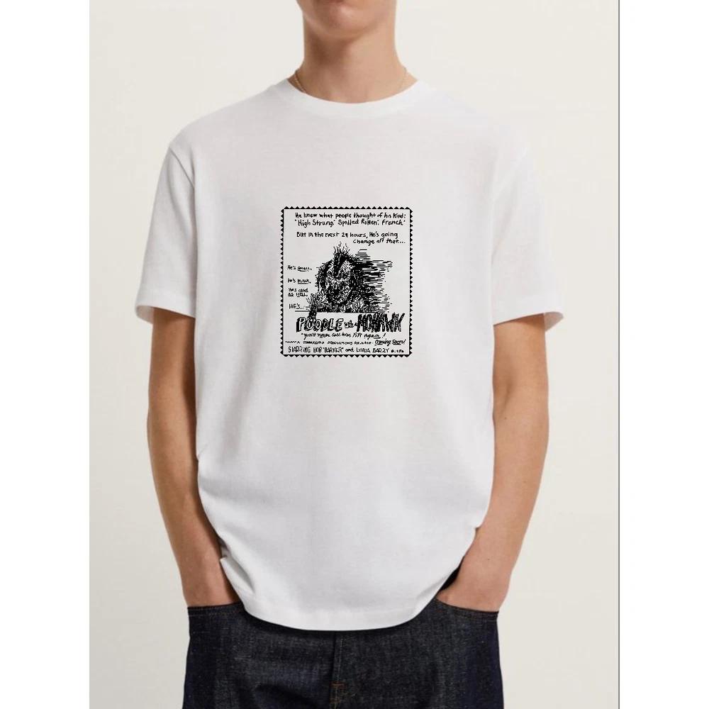 Vintage poodle tshirt with mohawk 1985 lynda barry cartoon s5xl S