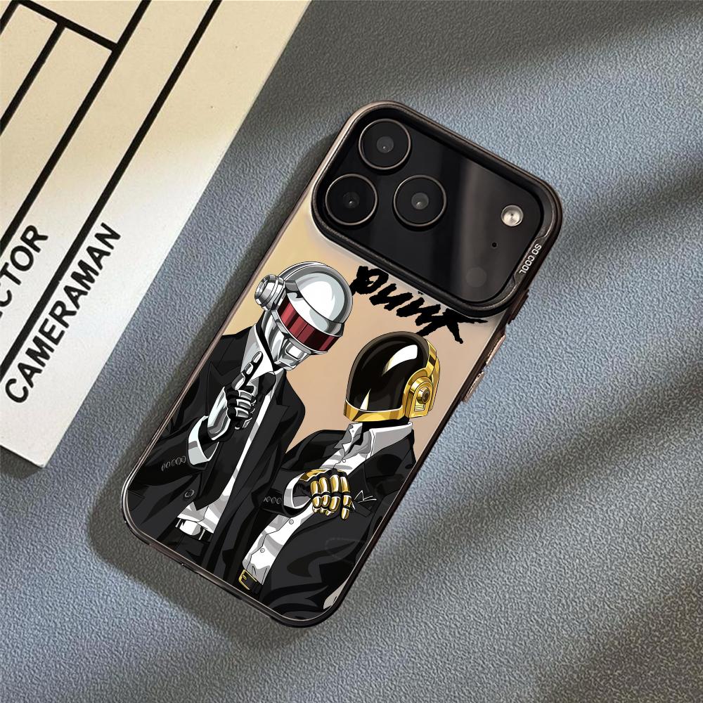 Band D-Daft Punk Phone Case For iPhone 17 16 15 14 13 12 11 Pro Max Air Matte Laser Aurora Shockproof Funda