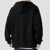 Uomo Autunno Inverno Felpa con Cappuccio Coulisse Largo Cerniera Maniche Lunghe Tasche Cappuccio Taglie Forti Cardigan Sottile Colore Puro Abbigliamento Casual Quotidiano Cappotto