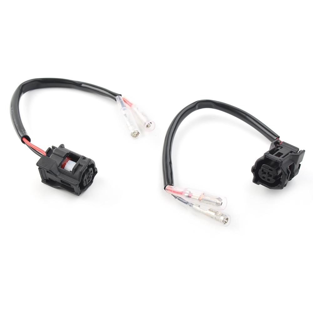 2pcs  Motorcycle  2-Wire Turn Signal Indicator Wiring Connectors Plug Adapters Connector Wire Harness For Yamaha MT10