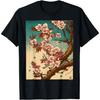 Sakura Cherry Blossom Woodblock Tee Japanese Art, Sakura T-Shirt