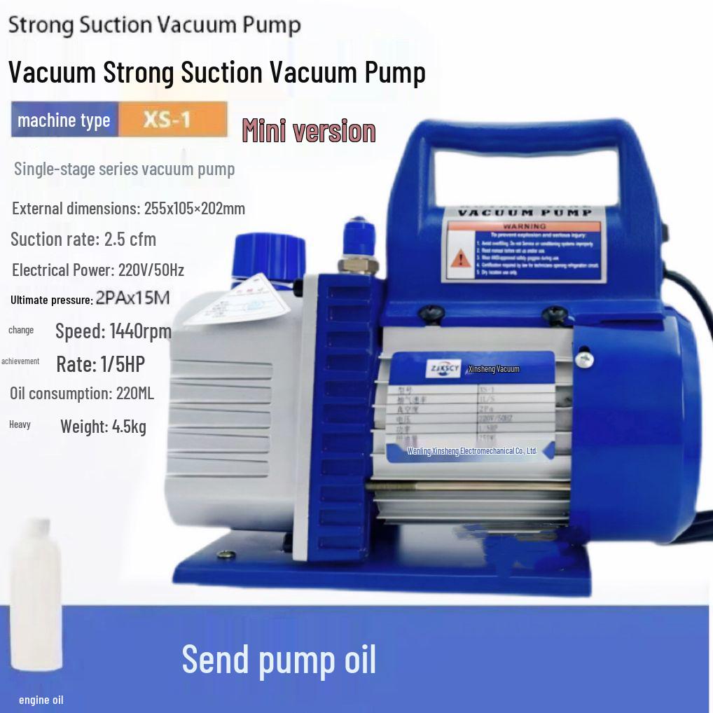 Portable Single/Double Stage Vacuum Pump for Air Conditioners, Refrigerators & Automobiles
