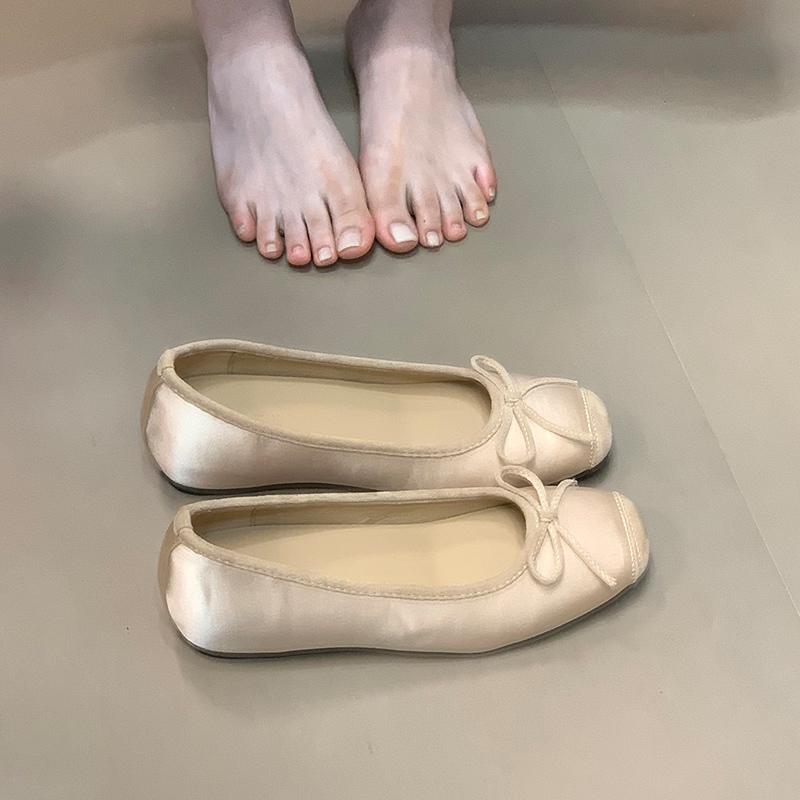 

Синий шкафчик, небольшое увеличение внутренней высоты, туфли-лодочки с квадратным носком, женские, лето 2025, новые, балетки с бантом, мэри джейн 35 шампанского