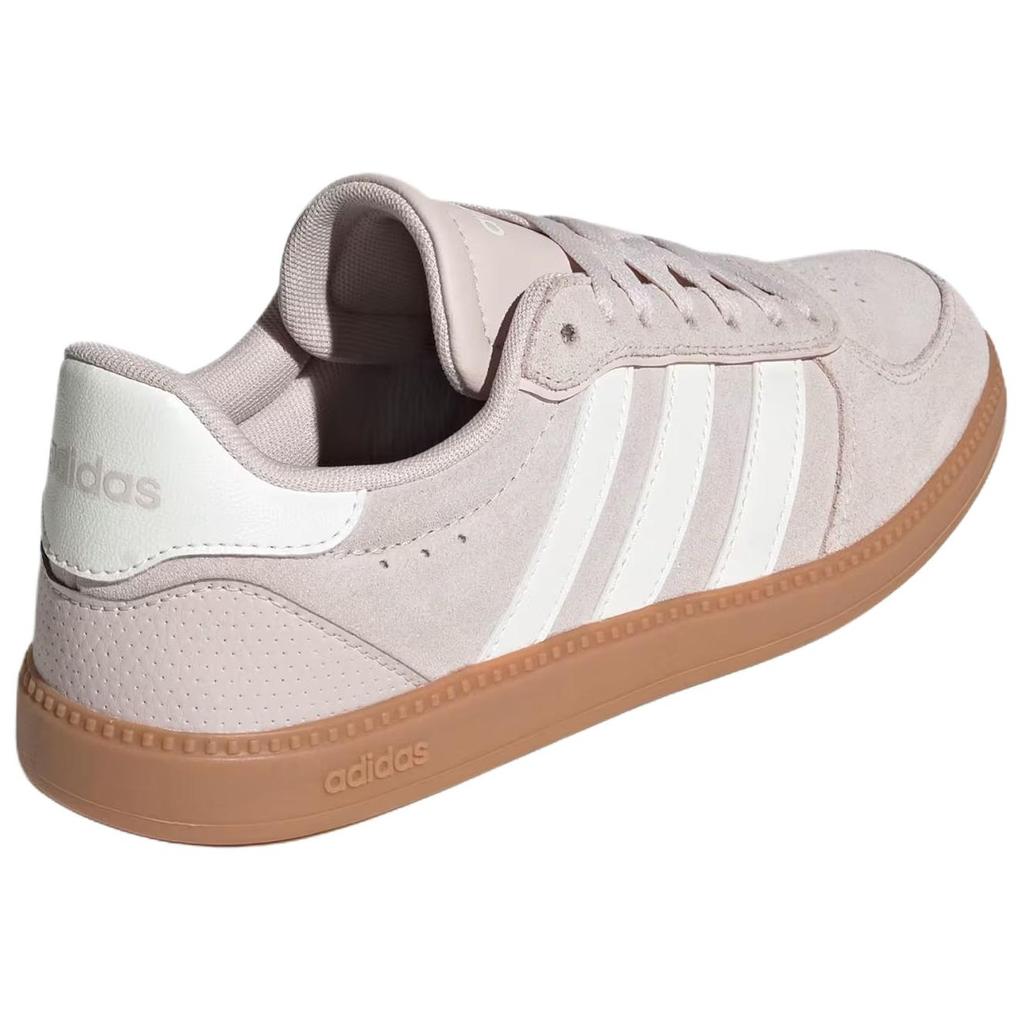 Adidas Breaknet Sleek Versatile Comfortable Breathable Skate Shoes Women Sneakers Light-Pink JQ8268