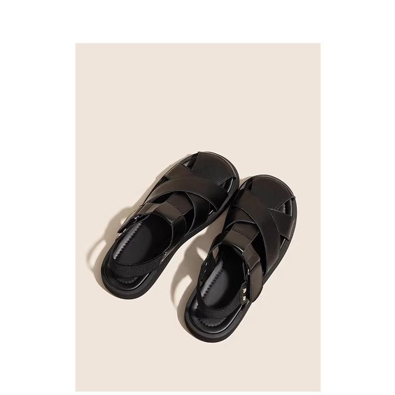 Retro Woman Shoes Casual Female Sneakers Clogs Platform Flats Modis All-Match Creepers Summer Cross Dress 2025 New Mary Janes Ru