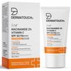 DERMATOUCH Niacynamid 2% Witamina C SPF 50 PA++++ Żel Przeciwsłoneczny - Ochrona Szerokospektralna UVA/UVB | Mniej Białego Osadu | Bez Zapachu | Dla Wszystkich Skór