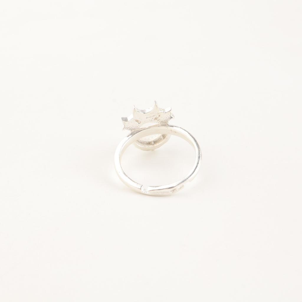 Natural Rainbow Moonstone Gemstone 925 Sterling Silver Jewelry Handcrafted Ring RR-67-27