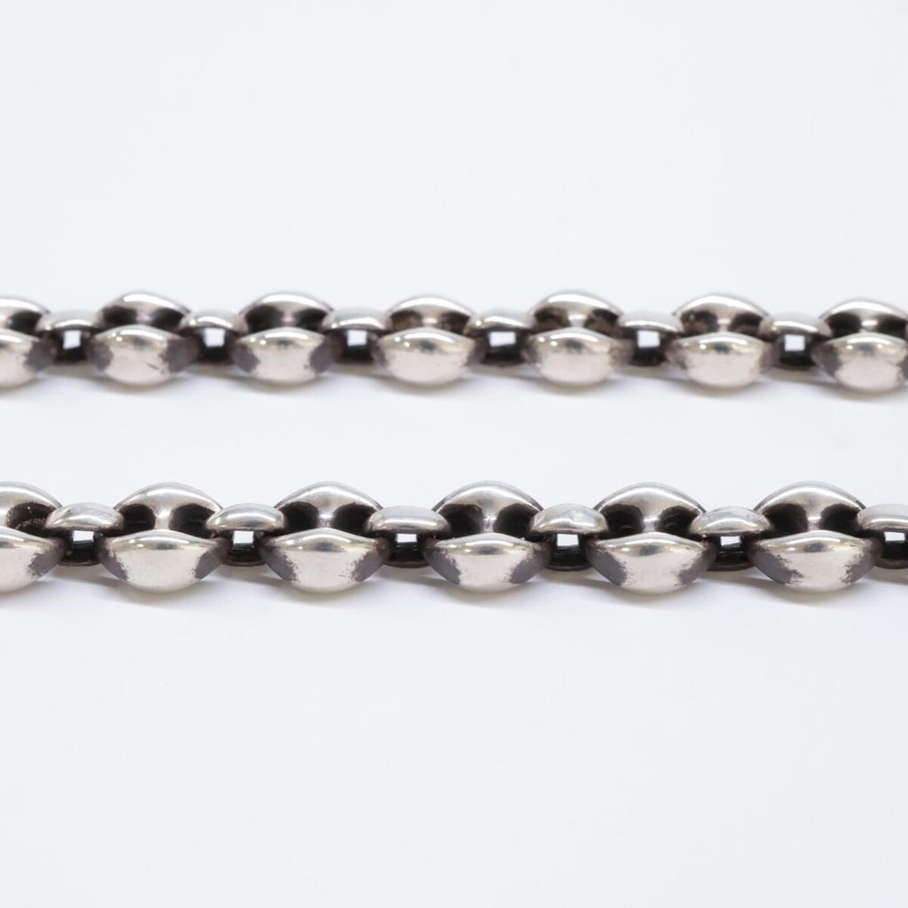 TIFFANY&Co. 925 x K18 Vintage Anchor Chain Necklace Silverx yellow goldUsed