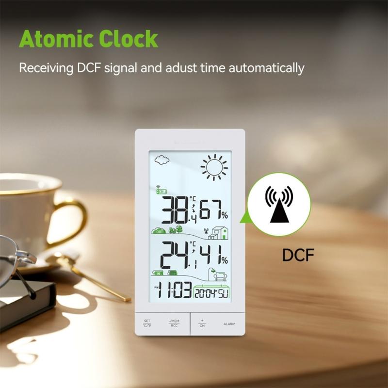 Upgrades Wireless Weather Stations with Easy To Read Touch Screens for Accurate Indoor Outdoor Temperature & Moisture  Data