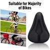 1/2/3pcs Bicycle Saddle 3D Seat Cover Padded Wide Gel Soft Pad Exercise Seat Cushion Wide Foam Mountain Bicycle Seat Cushion