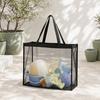 Storage Bag, Large Capacity Foldable Washable Outdoor Tote, Portable Toiletry Cosmetic Bag Carrying Case for Beach Pool Camping