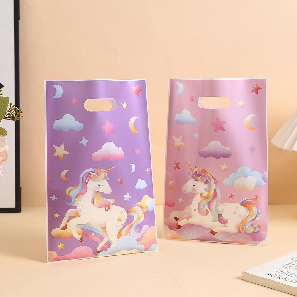 Unicorn Print Pearlescent Gift Bag for Candy & Biscuits Packaging