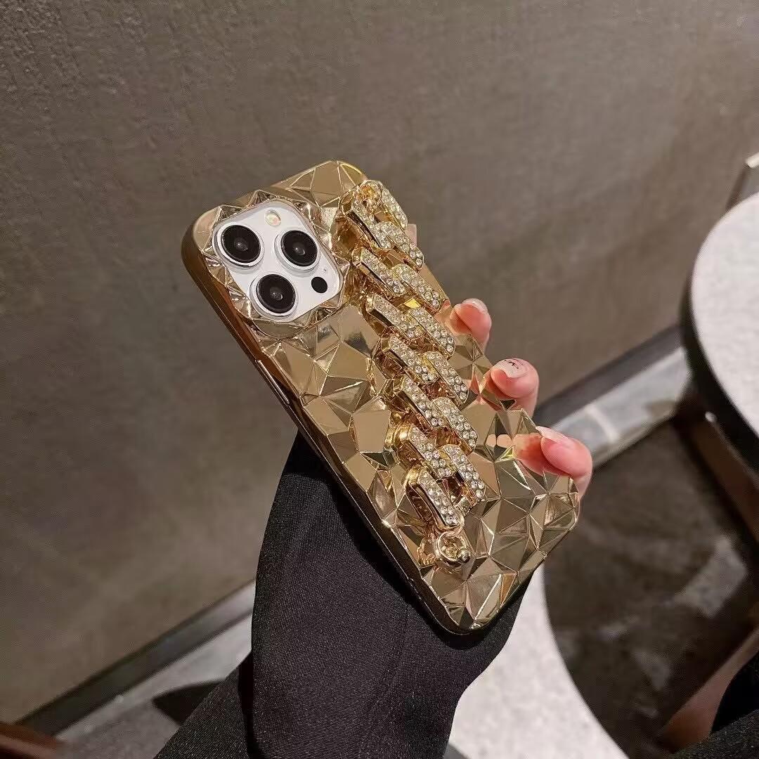 

Защита камеры с алмазным покрытием, роскошный сексуальный чехол-цепочка для телефона для iphone 14 13 15 Pro Max 12 11 X XS XR, чехол с браслетом For iPhone 13