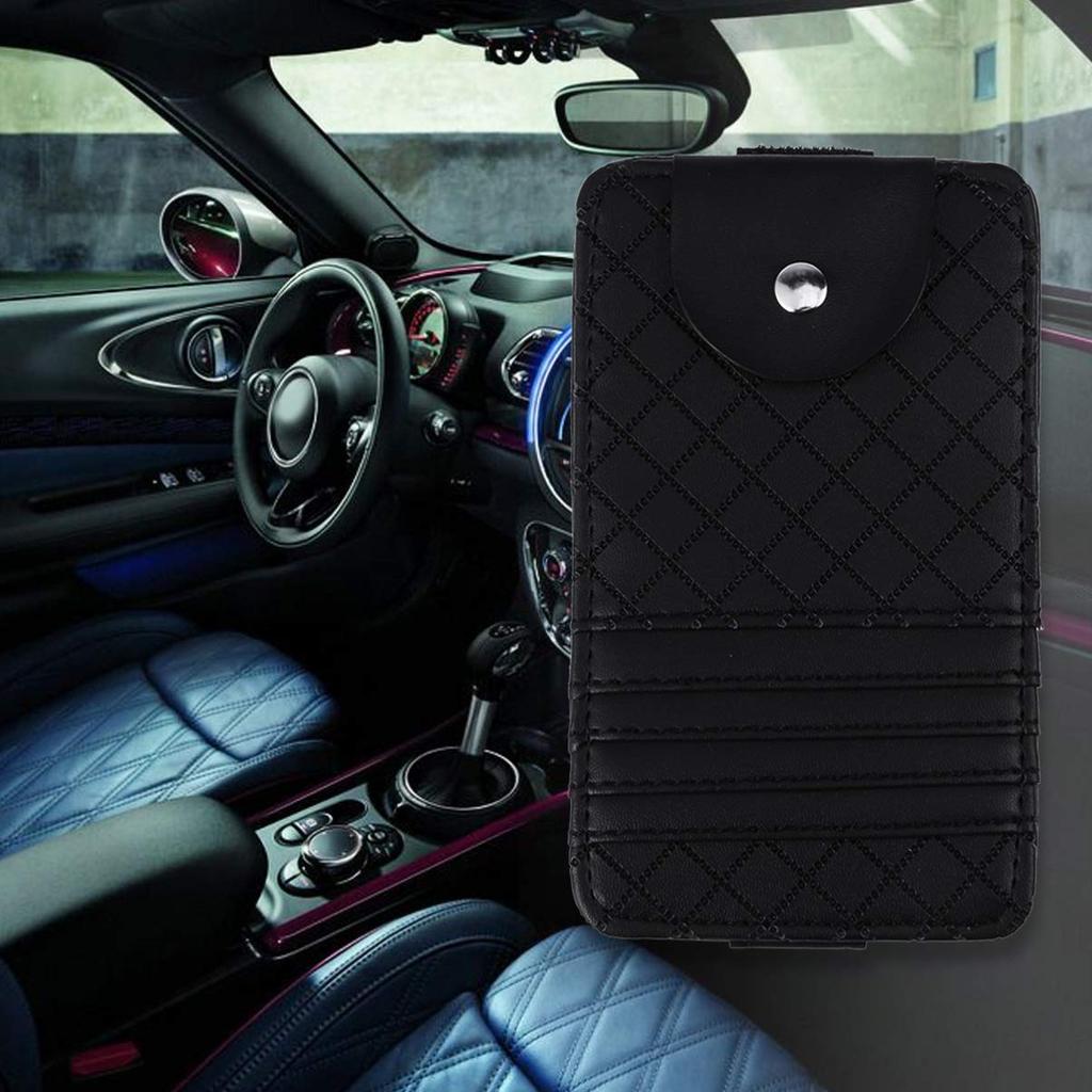 VORCOOL Car Sun Visor Pocket Car Organizer Sunglasses Holder Card Holder Small Storage