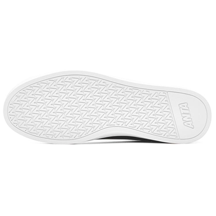Anta Life Collection Casual Low top Skateboard Shoes Women's Black White 92818007-2