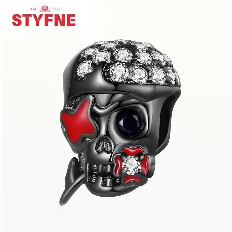 Copperdevil Skull Beads Bat Halloweencopper Charms For Original Bracelet Diy Charming Fine Jewelry Gift For Women