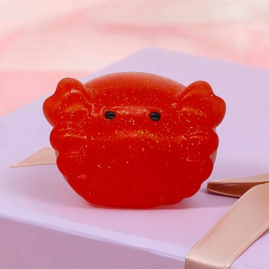 Mini Glitzer Tier Quetschspielzeug Wal Igel Delfin Krabbe Kaninchen Knetspielzeug Angstlinderung