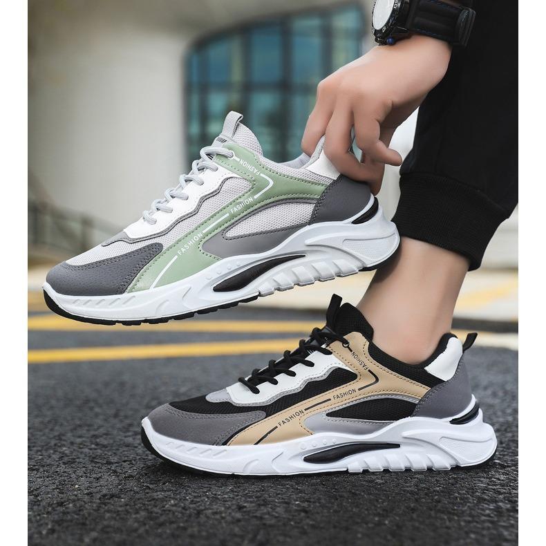 Men's Shoes Breathable Lace-up Running Shoes Men's Casual Shoes Fashion Versatile Daily Sports Shoes Trendy Travel Shoes