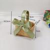 Mini Handwoven Basket with Handle Flower Basket  For Home Wedding Decor
