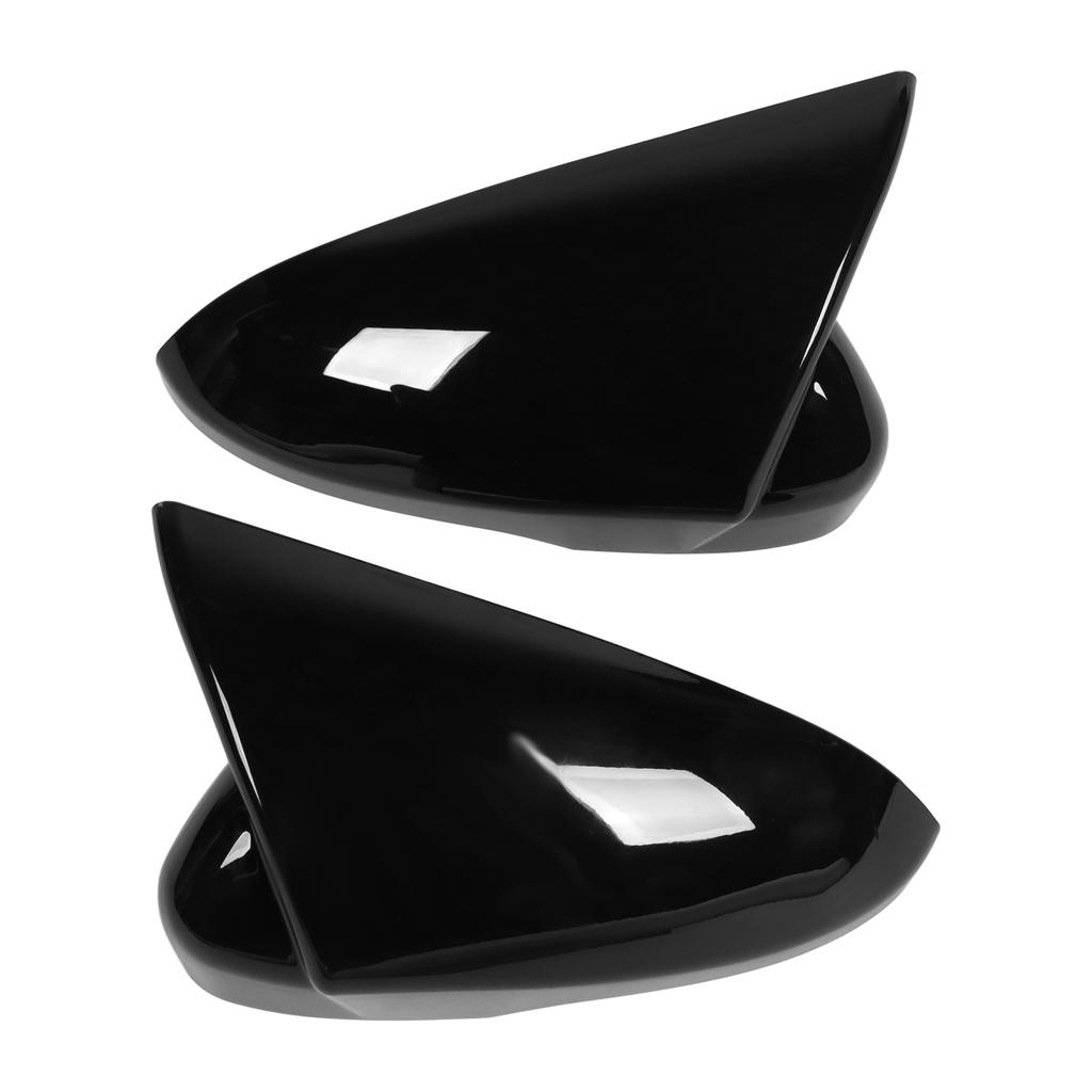 1 Pair Left Right Rearview Mirror Cover Trim Side Door Mirror Guard Replacement for Ford Mondeo 13‑20
