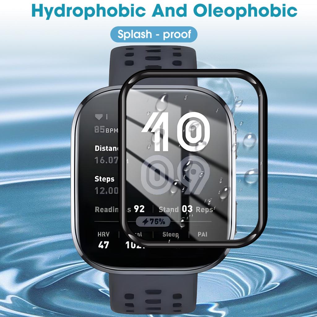 1-5Pcs Flexible Protective Film for Amazfit Bip 6 5 Screen Protector Anti-scratch 3D Curved PMMA Films for Amazfit Bip6 Bip5